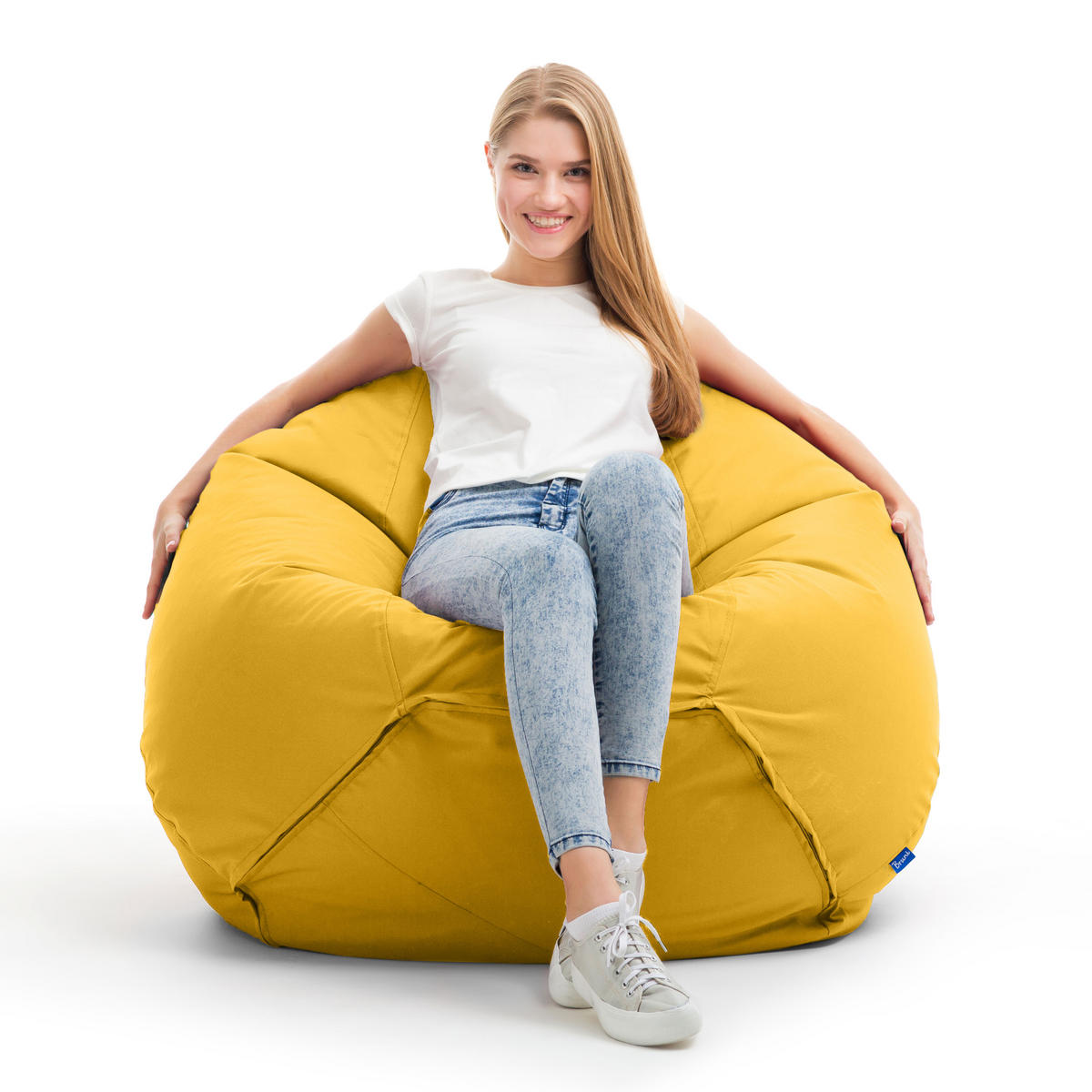 SITZSACK Classico S gelb - Gelb, Kunststoff (60/70/60cm) - Bruni