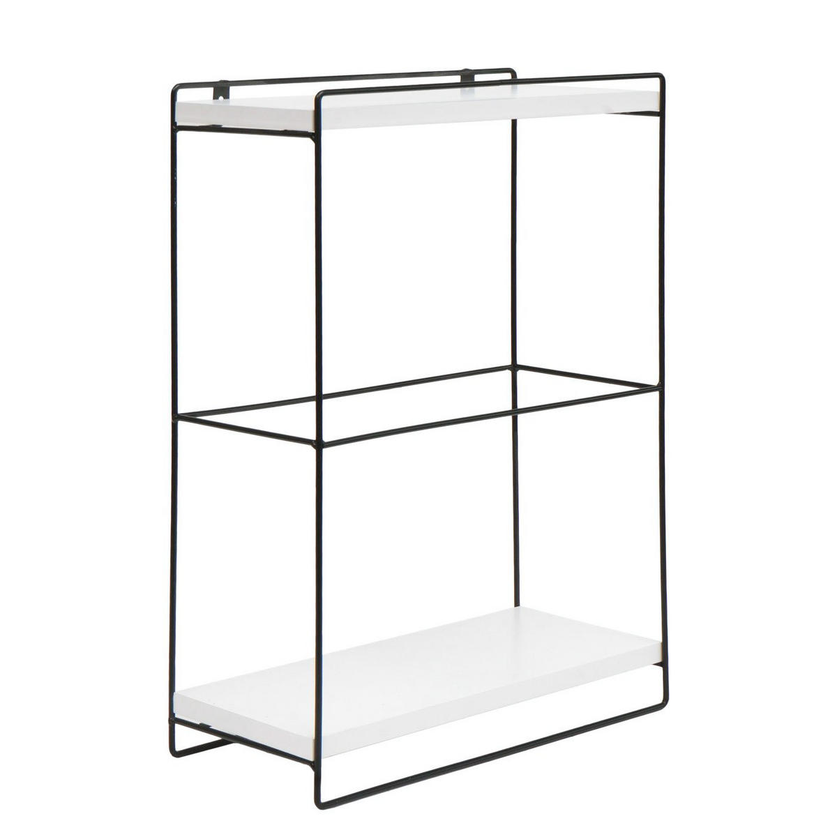 STENSKA POLICA Bela - bela, les (35/50/17cm) - MCW