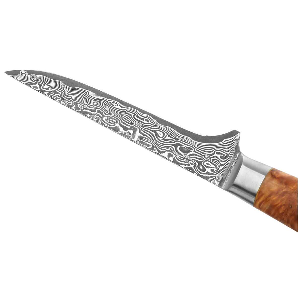 AUSBEIN- UND FILETIERMESSER 16 cm - Birkefarben, Holz/Metall (30cm) - Zayiko