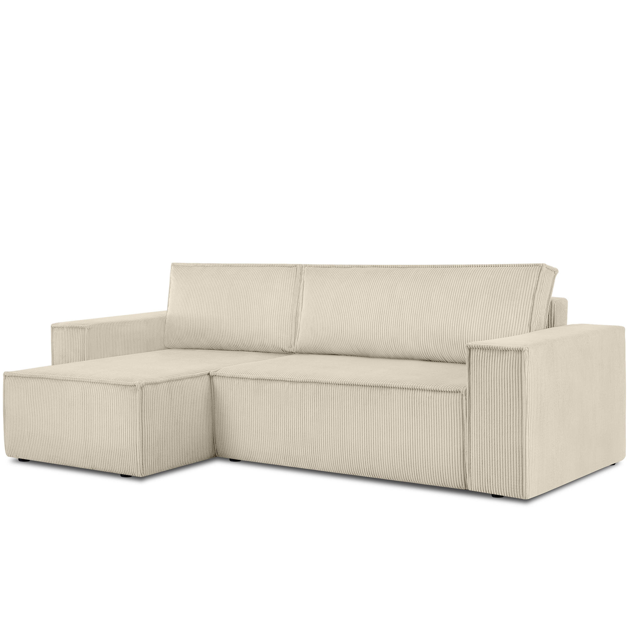 Konsimo® Ecksofa-Links/Rechts Creme 262x148 cm