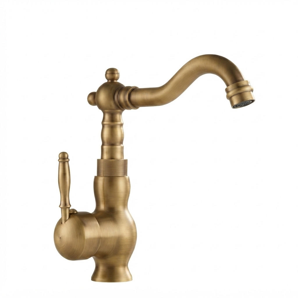 BADEZIMMERARMATUR, 18*30cm, gold - Goldfarben, Metall (25/9/23cm) - Vallsero