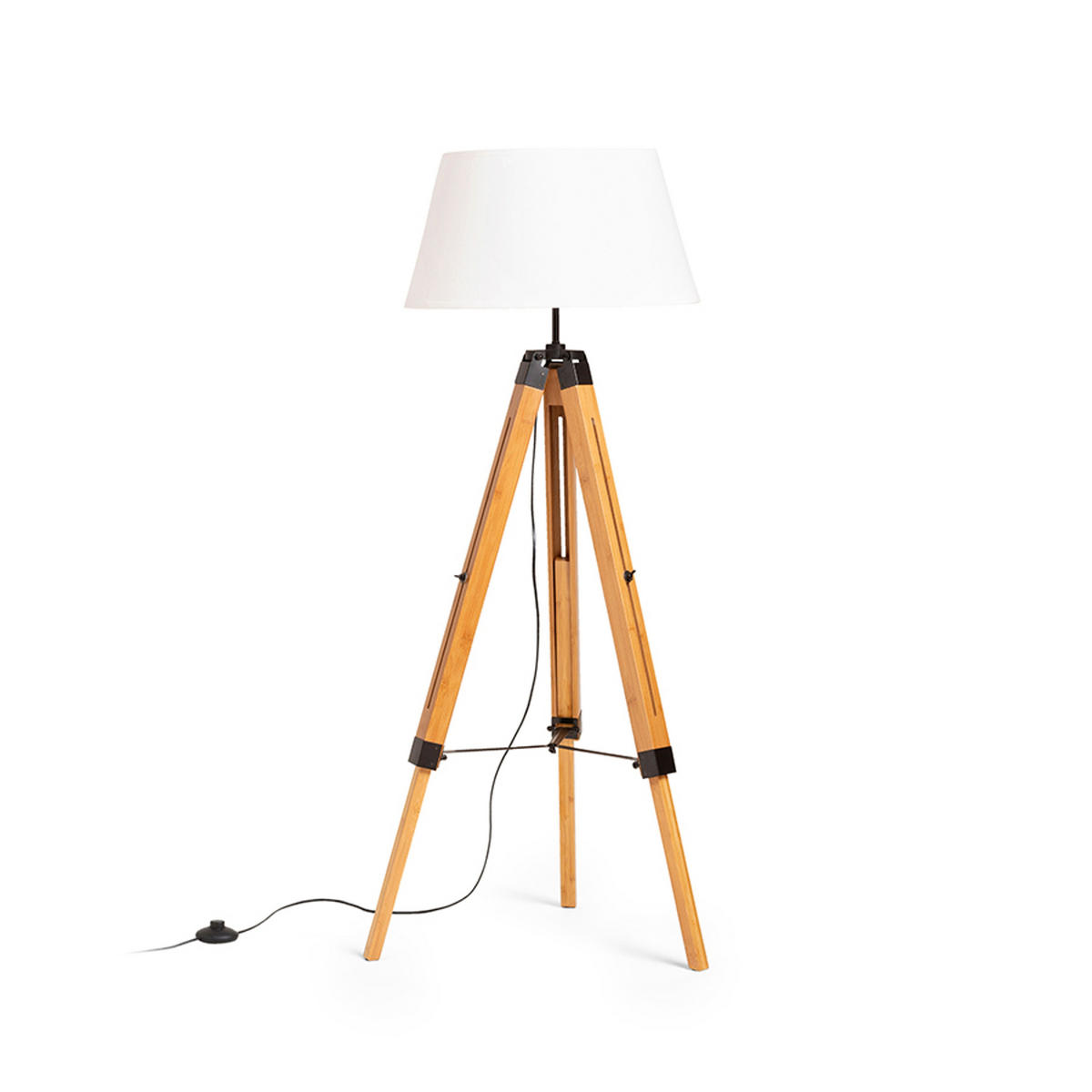 STEHLEUCHTE ALVIS/AMBITUS 46 Weiß 15 W - Weiß, Metall (25/25/160cm) - Rendl