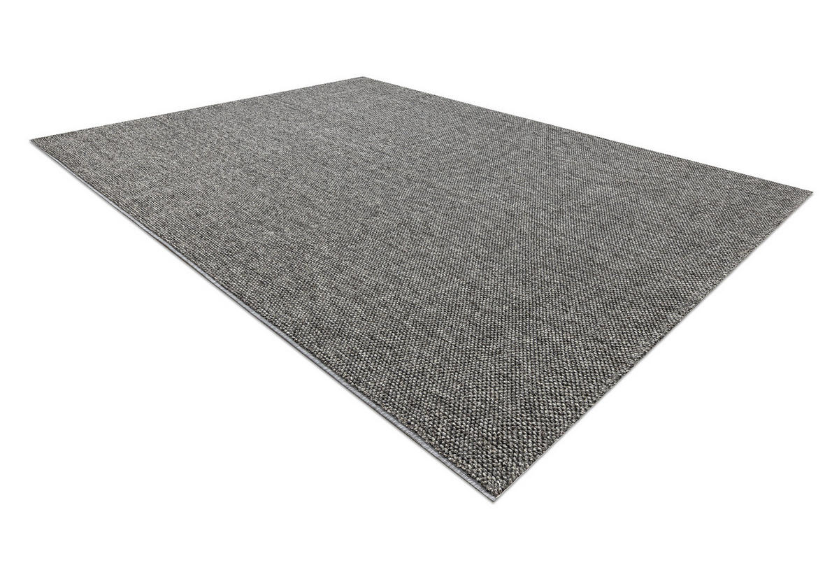 MATTA CASABLANCA LOOM grå, ögla, mjuk inomhus och utomhus 100/150 cm - Grå, Textil (100/150cm) - rugsX