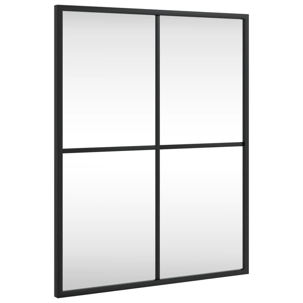 WANDSPIEGEL Schwarz 40x50 cm Rechteckig Eisen - Schwarz, Metall (40/50/50cm) - furnicato