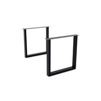 TISCHGESTELL Daphna 76x73,5x Esstischgestell Metall Schwarz - Schwarz, Metall (73.5/1/76cm) - 58aufmkessel