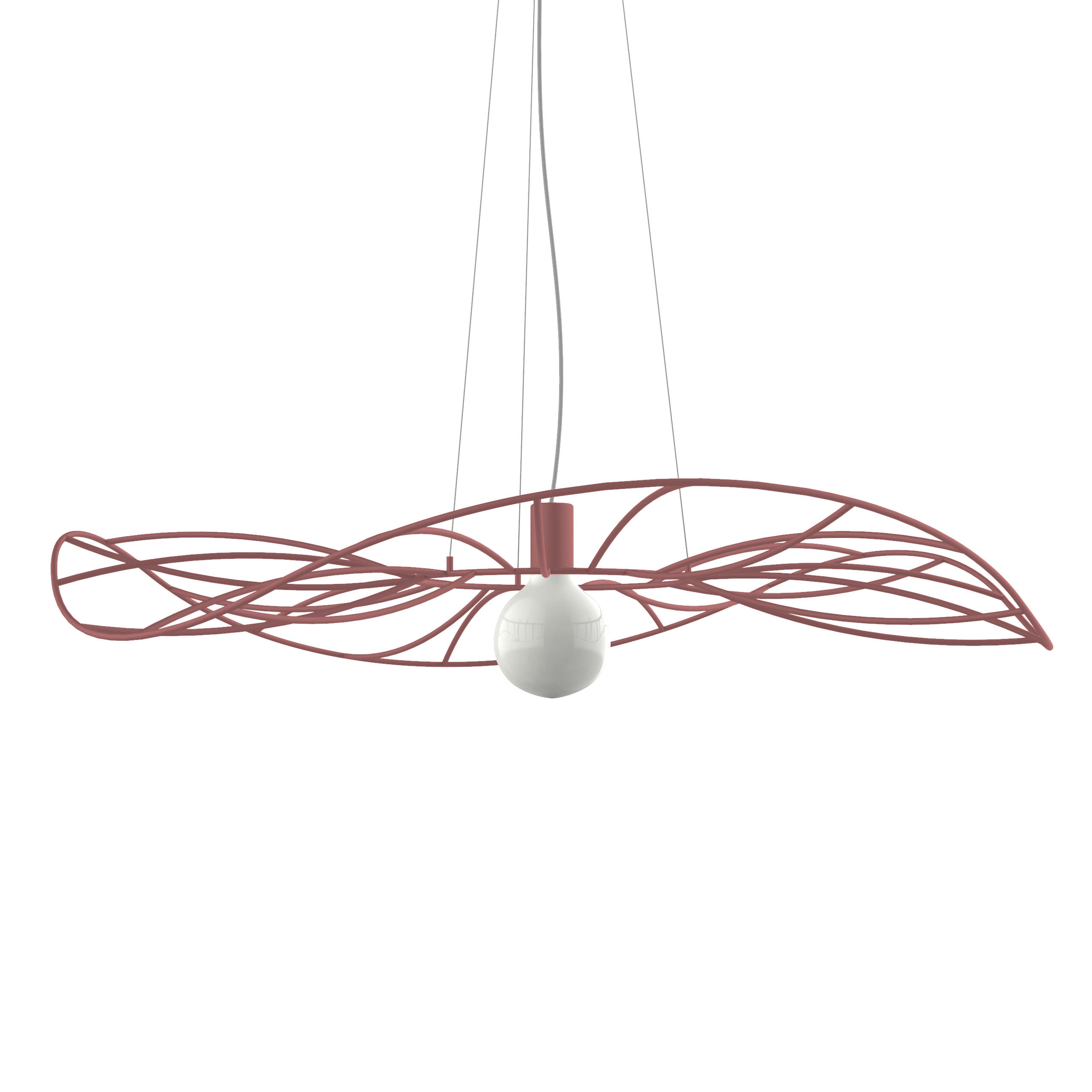 Lumicom Hängeleuchte Rot 120x12.5x90 cm