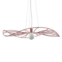 HÄNGELEUCHTE - Rot, Metall (90/120/12.5cm) - Lumicom
