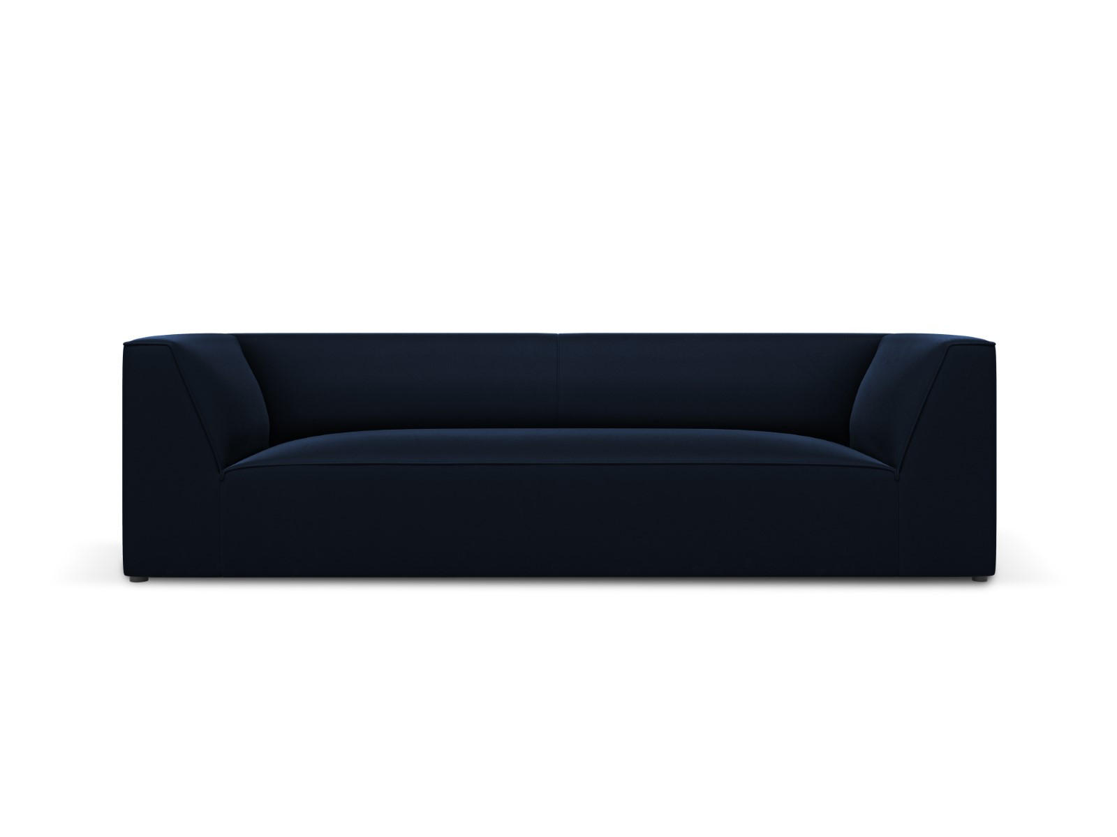 SOFA Ruby aus Samt königsblau 3 Sitzplätze - Blau, Textil (93/69/232cm) - Micadoni