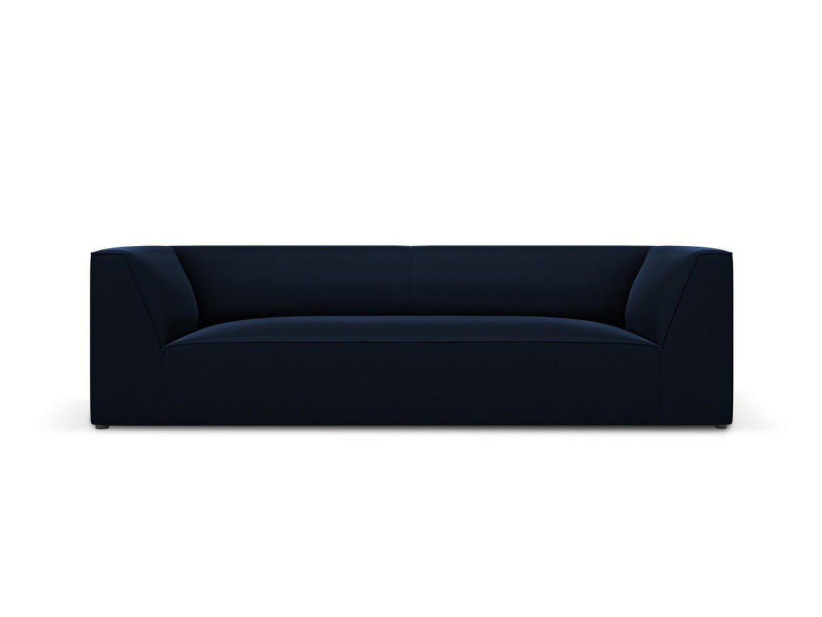 SOFA Ruby aus Samt königsblau 3 Sitzplätze - Blau, Textil (93/69/232cm) - Micadoni
