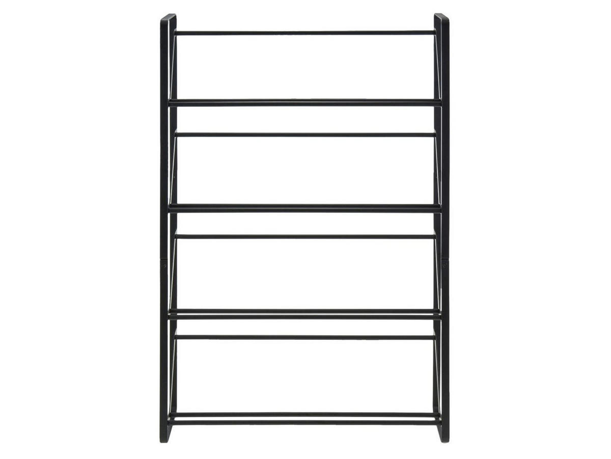 SCHUHREGAL Frame schwarz 53/80/17 cm schmal - Schwarz, Metall (53/80/17cm) - Yamazaki