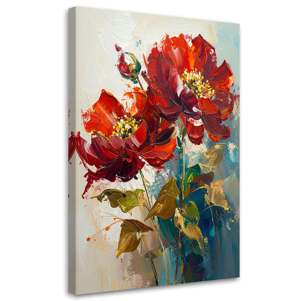 Feeby Leinwandbilder, Rot 20x30 cm