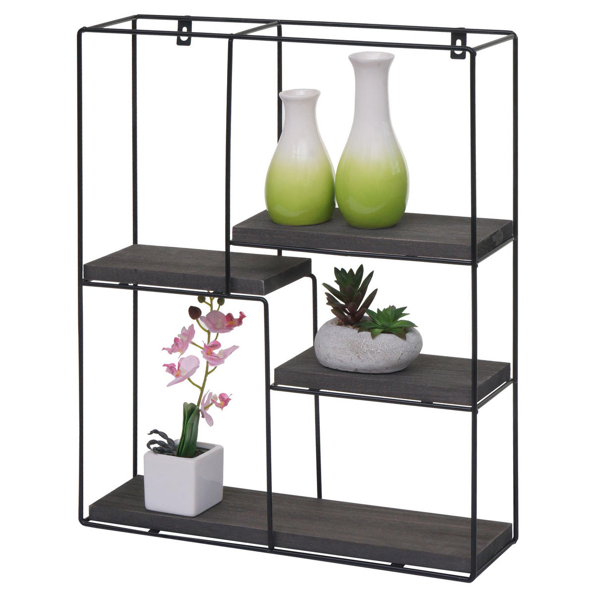 WANDREGAL Grau - Grau, Holz (40/51/11cm) - MCW