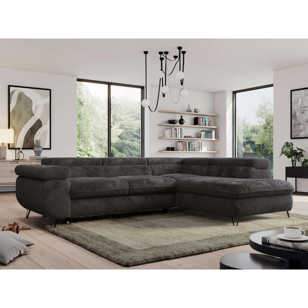 Thumbnail - MKS Ecksofa, Anthrazit, Textil, 3-Sitzer, L-Form, 273x208 cm, Oeko-Tex®, Wohnzimmer, Sofas & Couches, Wohnlandschaften, ...