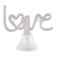 LED DEKOLEUCHTE Kunststoff Weiß - Weiß, Kunststoff (24/9.3/19.5cm)