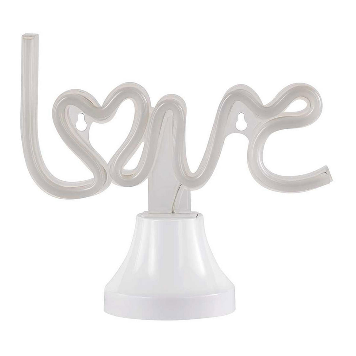 LED DEKOLEUCHTE Kunststoff Weiß - Weiß, Kunststoff (24/9.3/19.5cm)