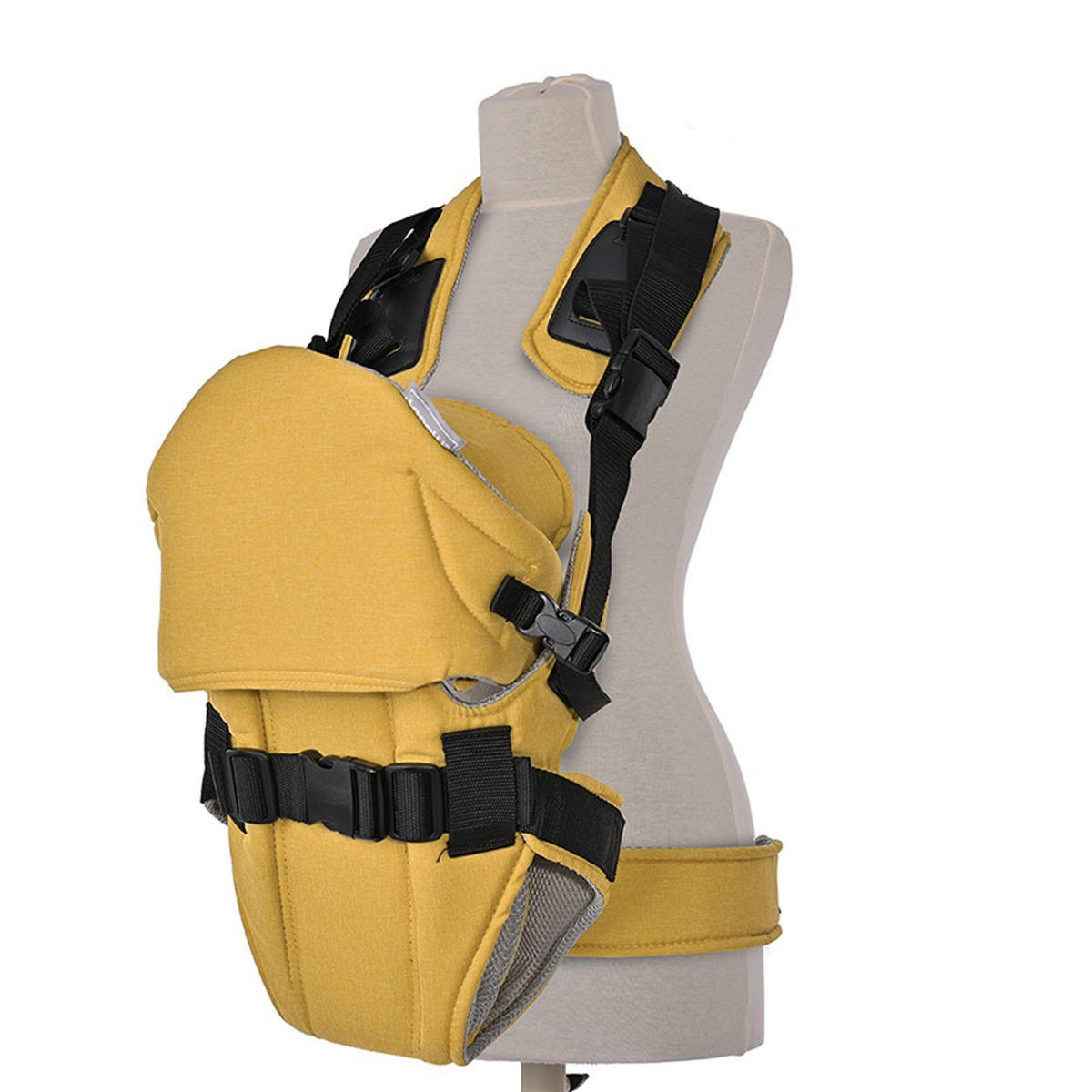 BABYTRAGE Weekend gelb Stillposition, 2 Blickrichtungen, gepolsterte Gurte, Polyester, 9 kg - Gelb, Textil (22/35/25cm) - Lorelli