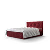 BOXBETT ALTEA 180x200, mit Matratze H3 und Topper, Monolith 59 - Rot, Holz/Kunststoff (180/200cm) - Bedante