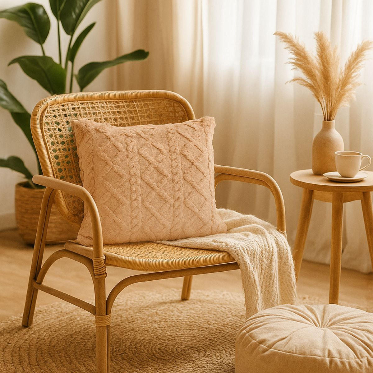 DEKOKISSEN 45/45 cm - Braun, Textil (45/45cm) - Home Styling Collection