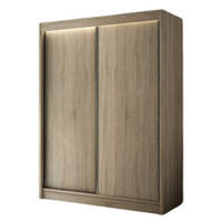 SCHRANK Sonoma Eiche BERGO Schiebetür 120 cm - Multicolor, Holzwerkstoff (120/215/61cm) - Sepro Meble