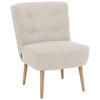SESSEL Kamle Bezug Flachgewebe Buche natur / beige - Weiß, Kunststoff (68/78/58cm) - 58aufmkessel