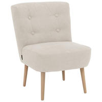 SESSEL Kamle Bezug Flachgewebe Buche natur / beige - Weiß, Kunststoff (68/78/58cm) - 58aufmkessel