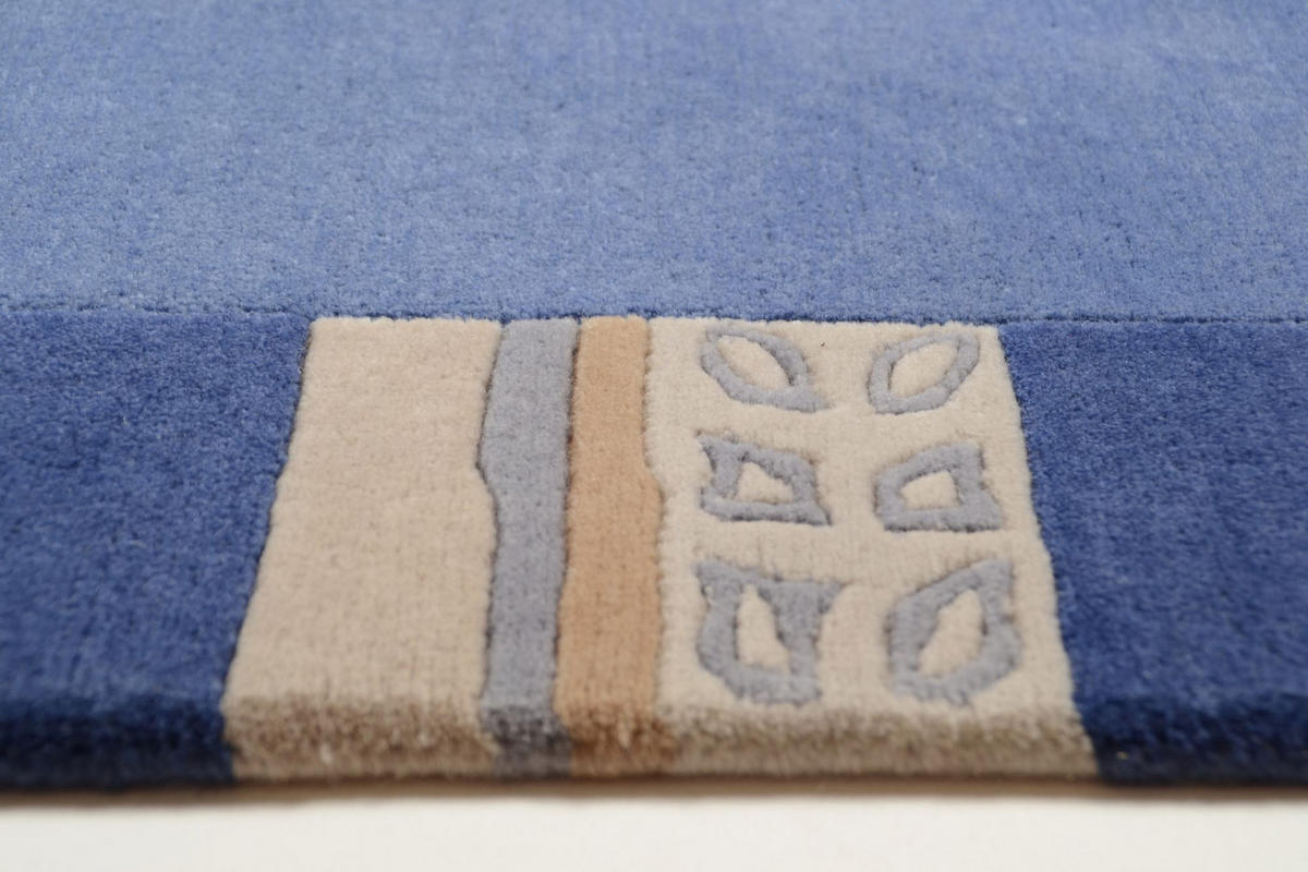 WOLLTEPPICH Avanti 40x60 cm - Blau, Textil (40/60cm) - THEKO