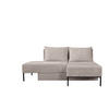 ECKSOFA Mit Schlaffunktion MOOKA 4in1-Multifunktions-System Stoff Velo Rechts Beige - Beige, Holz/Textil (145/160cm) - Kaiser Möbel