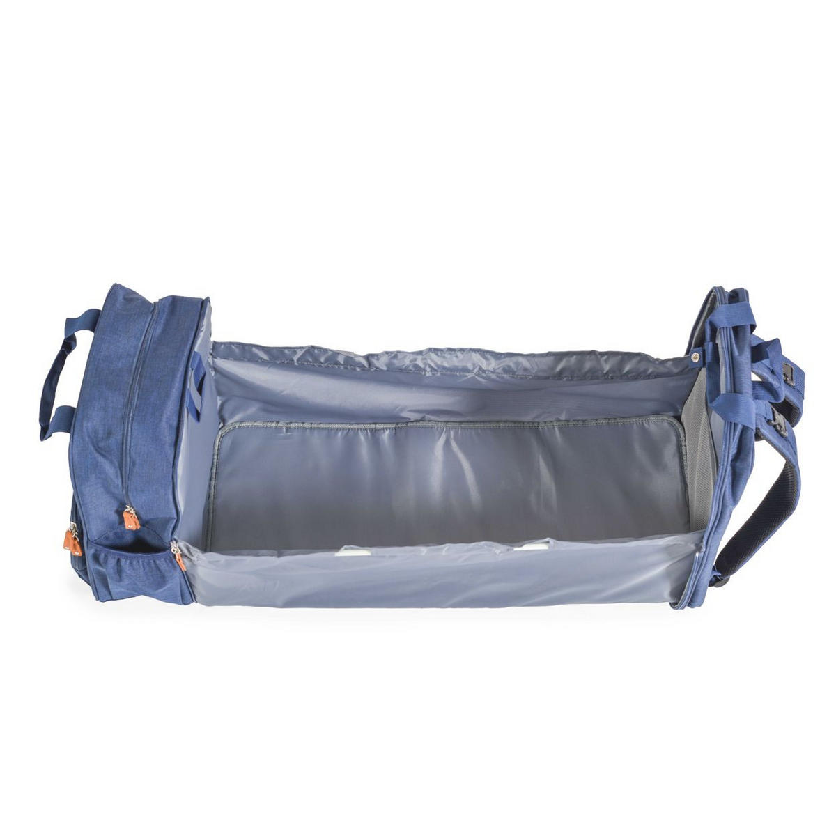 KINDERWAGENTASCHE Liana blau 2-in-1 Funktion, als Babybett nutzbar, als Rucksack verwendbar - Blau, Textil (31/43/9cm) - Cangaroo