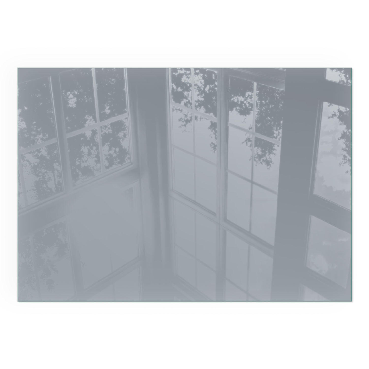 GLASPLATTE für Kamin 100x70 cm - Grau, Glas (100/70/0.4cm) - TULUP