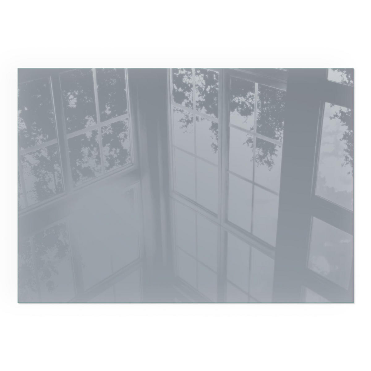 GLASPLATTE für Kamin 100x70 cm - Grau, Glas (100/70/0.4cm) - TULUP