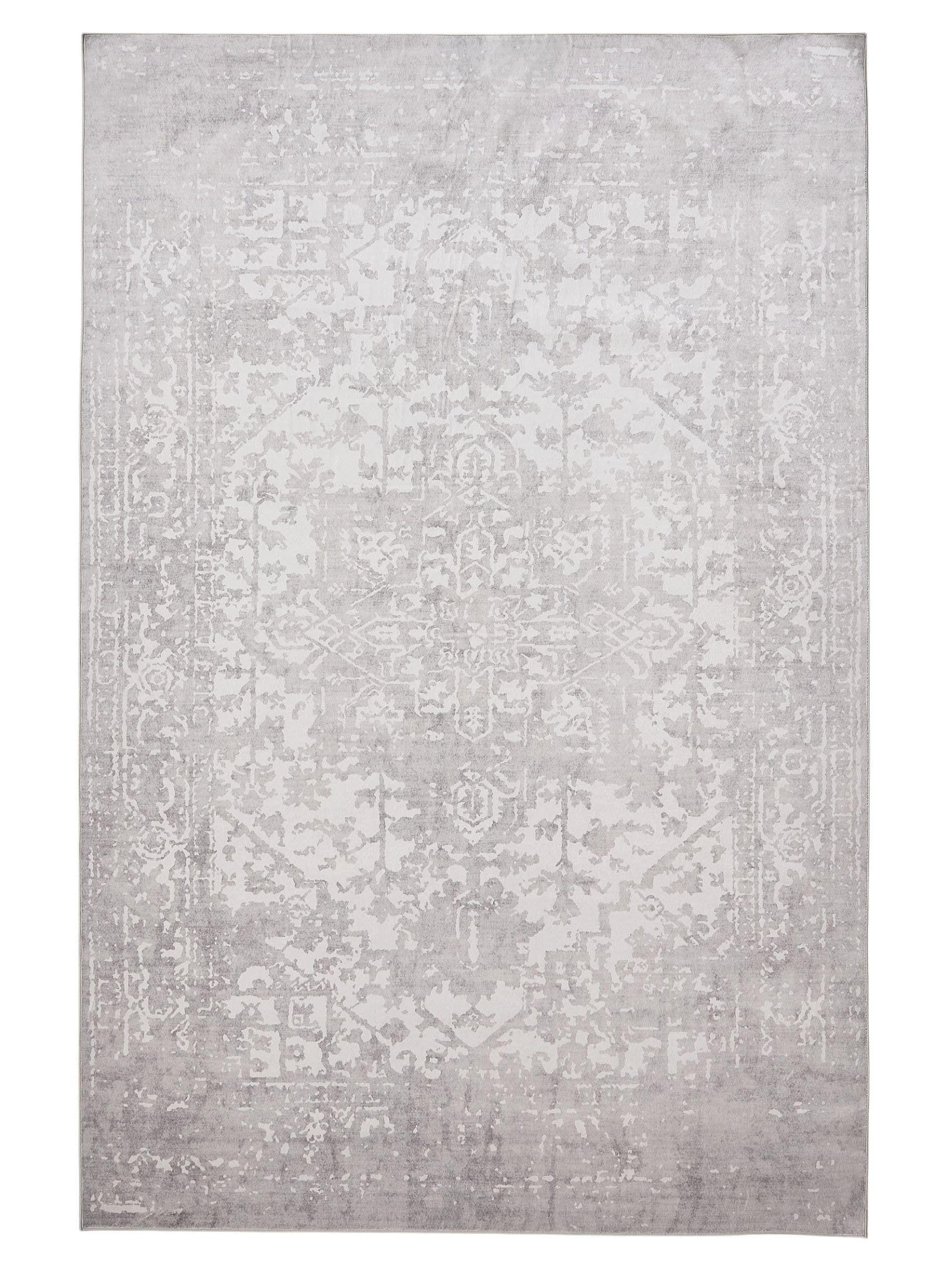 VINTAGE-TEPPICH Miray waschbar 160/230 cm - Grau, Kunststoff (160/230cm) - benuta Nest