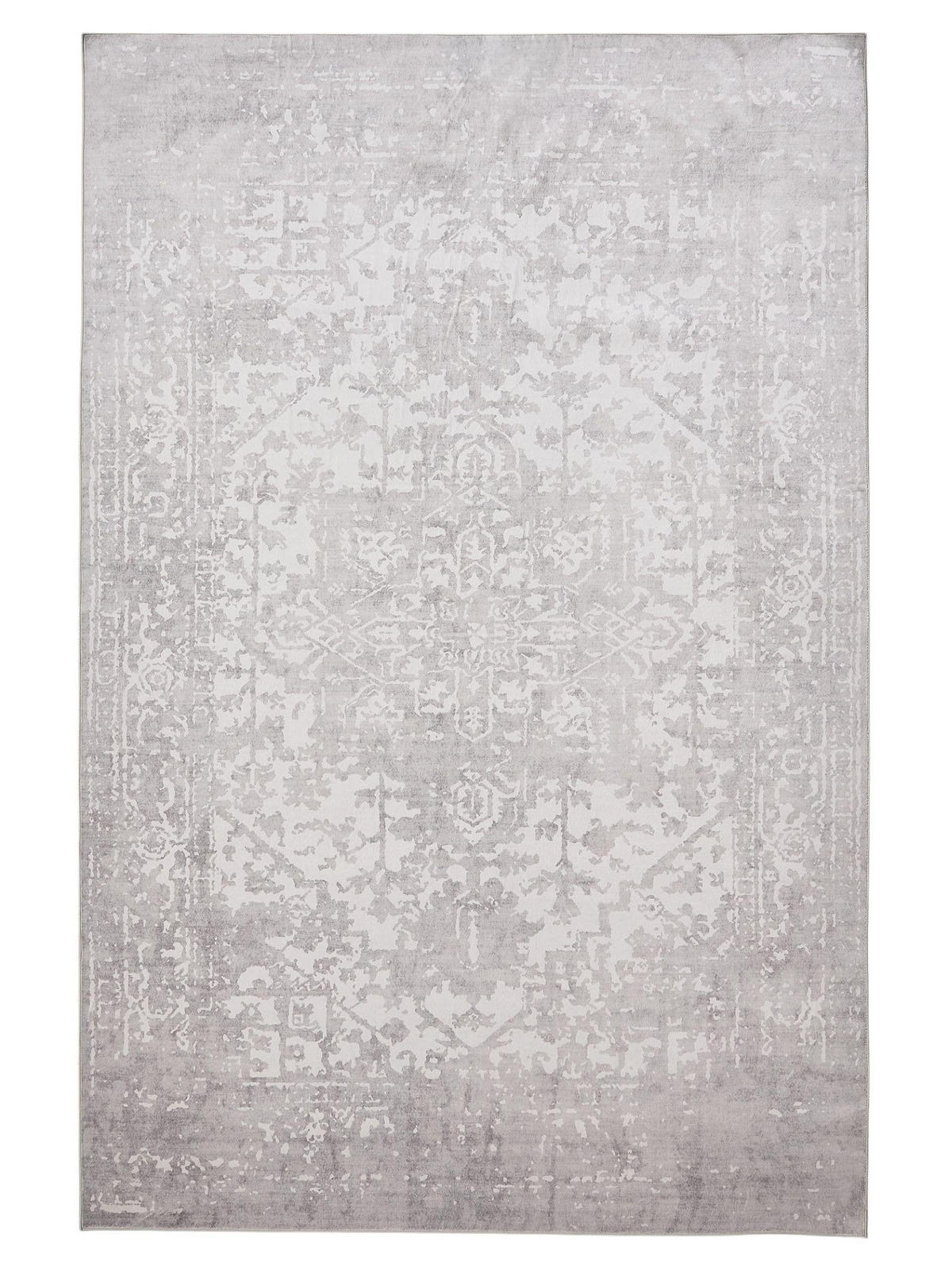 VINTAGE-TEPPICH Miray waschbar 160/230 cm - Grau, Kunststoff (160/230cm) - benuta Nest