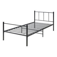 METALLBETT Laos - Schwarz, Metall (90/200cm) - [en.casa]