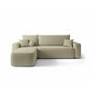 ECKSOFA mit Schlaffunktion SENNO Quelle 06 Links - Beige, Textil (250/150cm) - Bedante