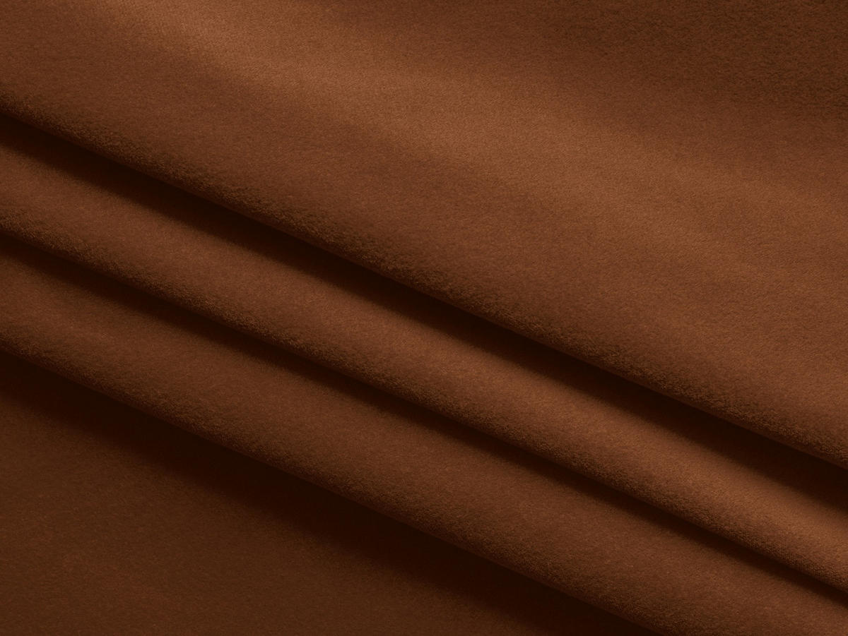 3-SITZER SOFA Samt Stoff Orange - Rot/Terra cotta, Kunststoff/Textil (224/80/103cm) - Makamii