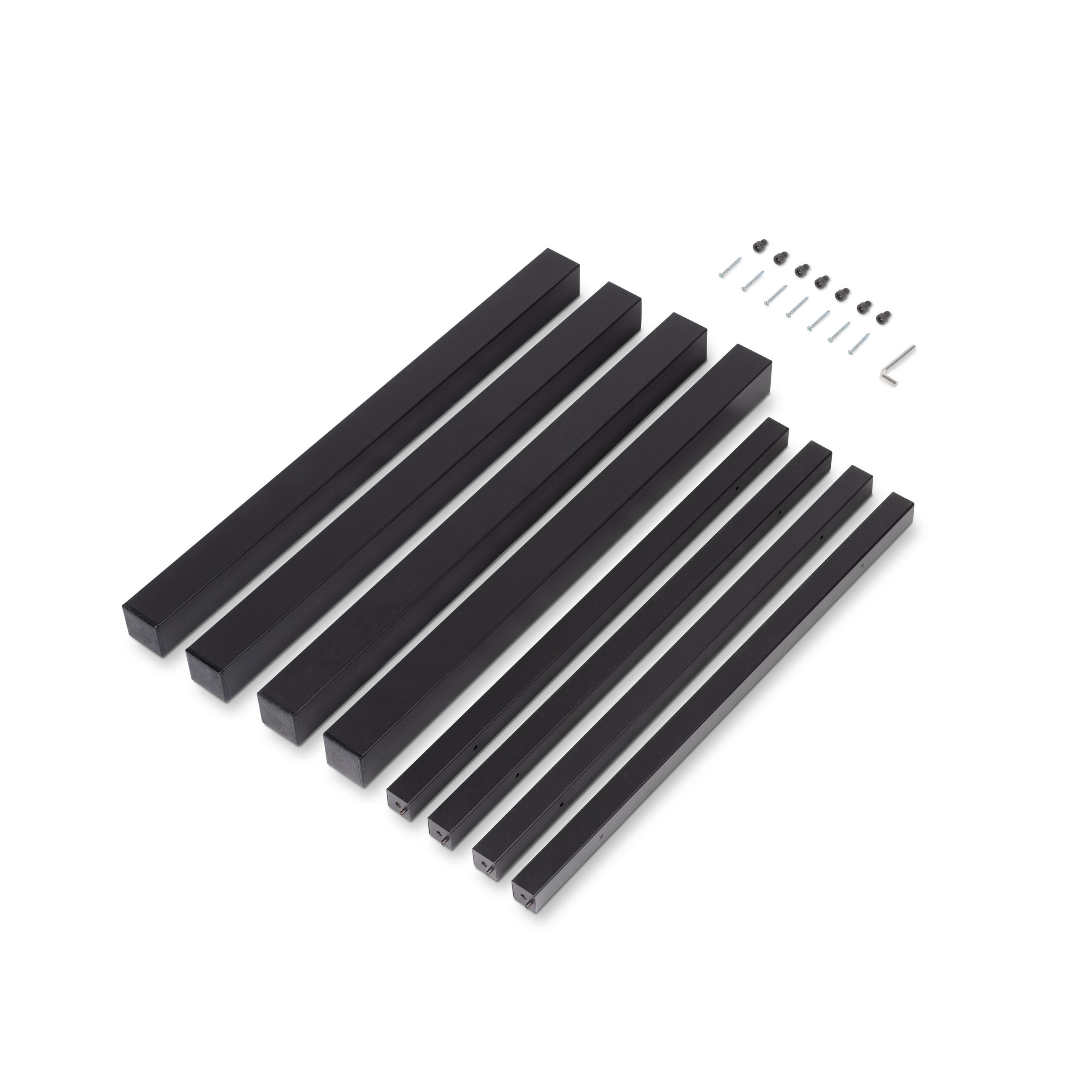 Emuca Tischbeine Schwarz 75x71x75 cm