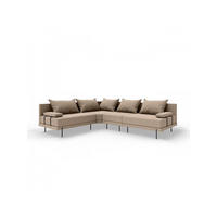GARTENSOFA BAHAMA M - Links - Wetterfeste Balkonmöbel & Terrassenmöbel Außen - Moderne Lounge Möbel für Garten - Balkon & Terrasse - Beige - Beige, Kunststoff (298/75/222cm) - Trada