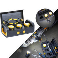LED-ARBEITSLEUCHTEN - 3x Inspektionslampen mit 2000mAh Akku und Ladekoffer für flexible Einsatzmöglichkeiten, 3er-Set - Schwarz, Kunststoff (12/33/17.5cm) - Northpoint