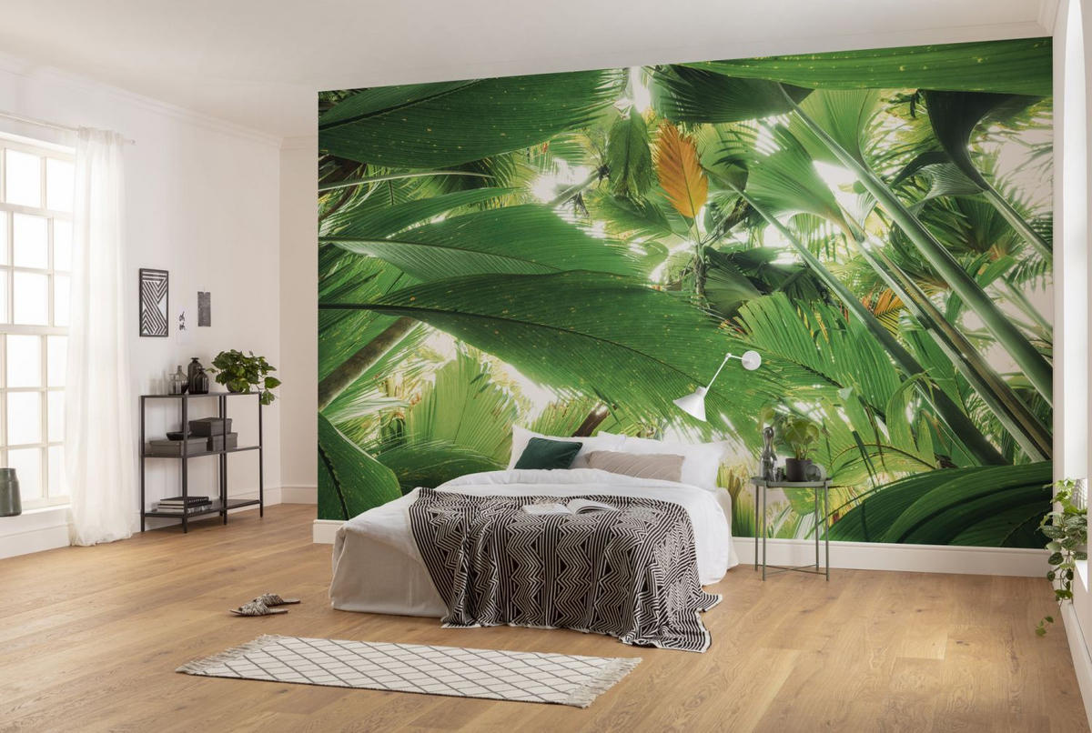 FOTOTAPETE Dschungelblätter 450 x 280 cm - Grün, Papier (450/280cm) - Sanders & Sanders