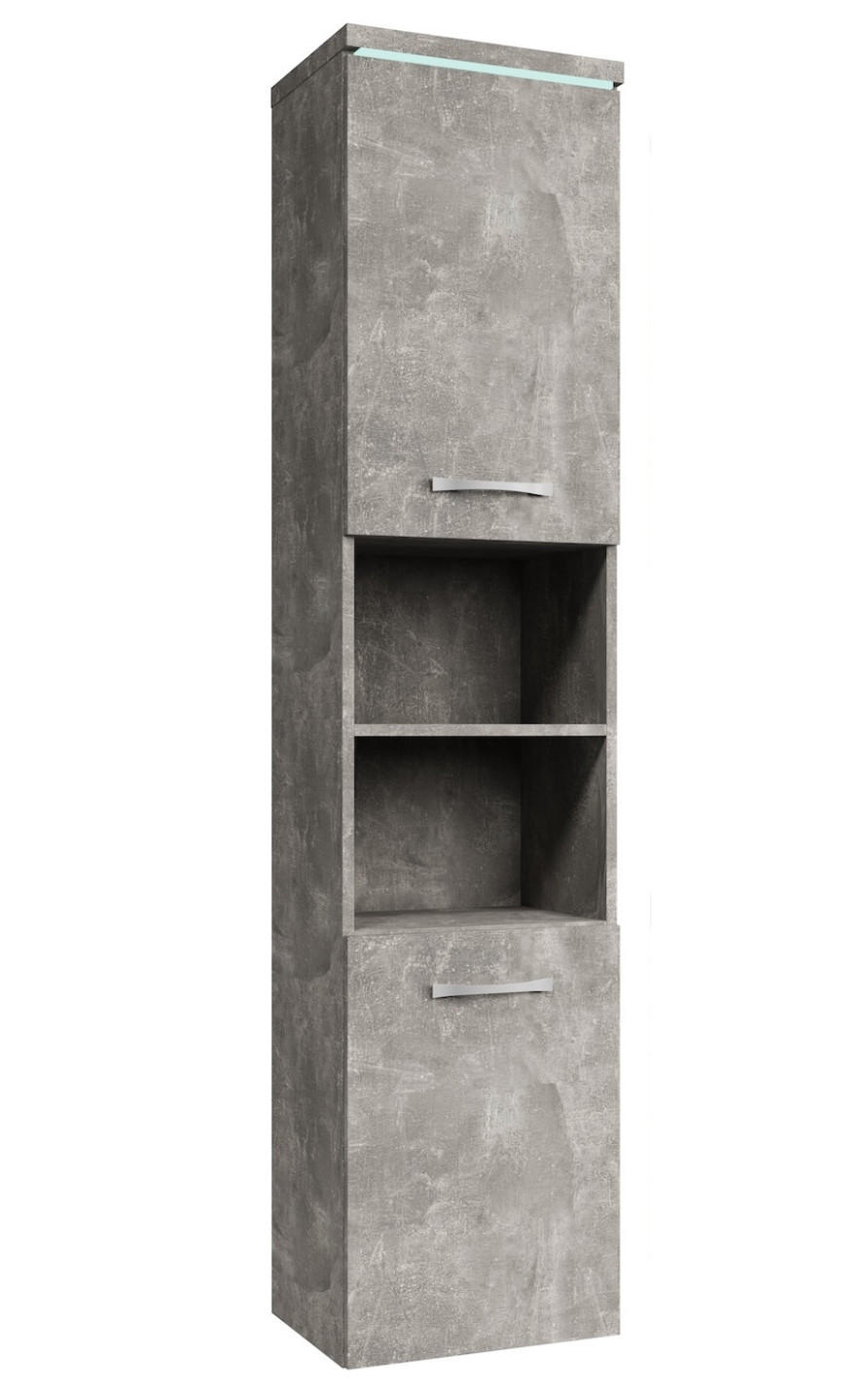 Badplaats KOUPELNOVÁ SKŘÍŇKA Paso se 2 dveřmi betonově šedá - 35 x 35 x 160 cm