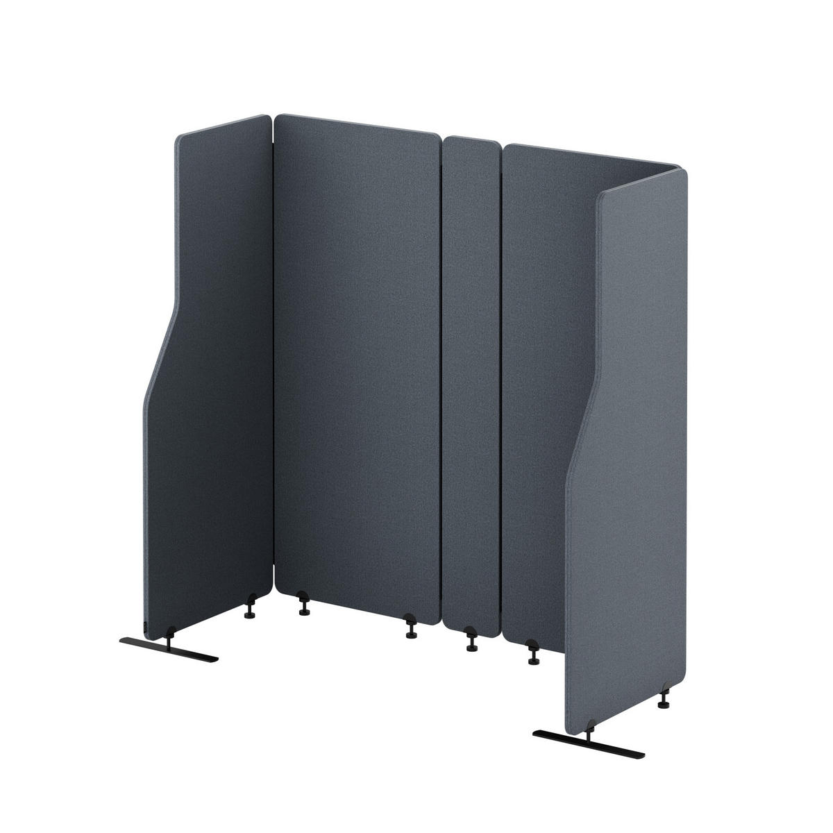AKUSTIKSCHUTZWAND SADIE - Anthrazit, Metall (260/145/2cm) - Jan Nowak