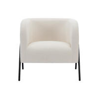 SESSEL mit gerader Rückenlehne - 1 Person - Stoff - Beige - - Beige, Textil (73/73.5/73cm) - Vente-Unique