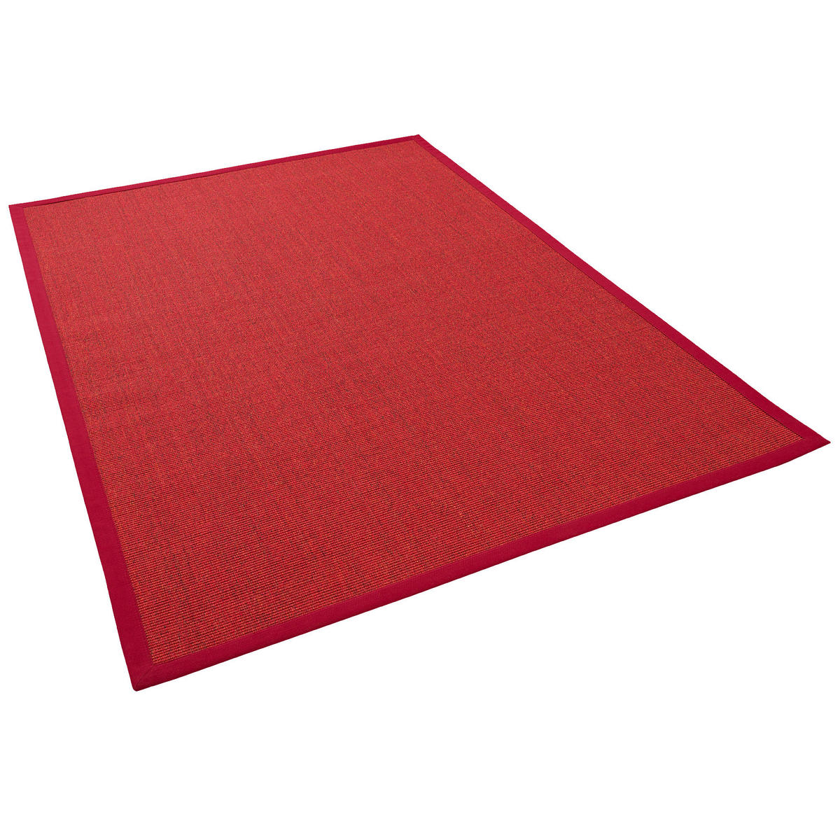SISALTEPPICH NATURA KLASSISCH MIT BORDÜRE - Rot, Textil (130/190cm) - Pergamon