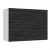HÄNGESCHRANK SG 80 cm, mit 2 Türen, Königliches Ebenholz - Schwarz, Holz (80/58/29.6cm) - B BELINI GROUP