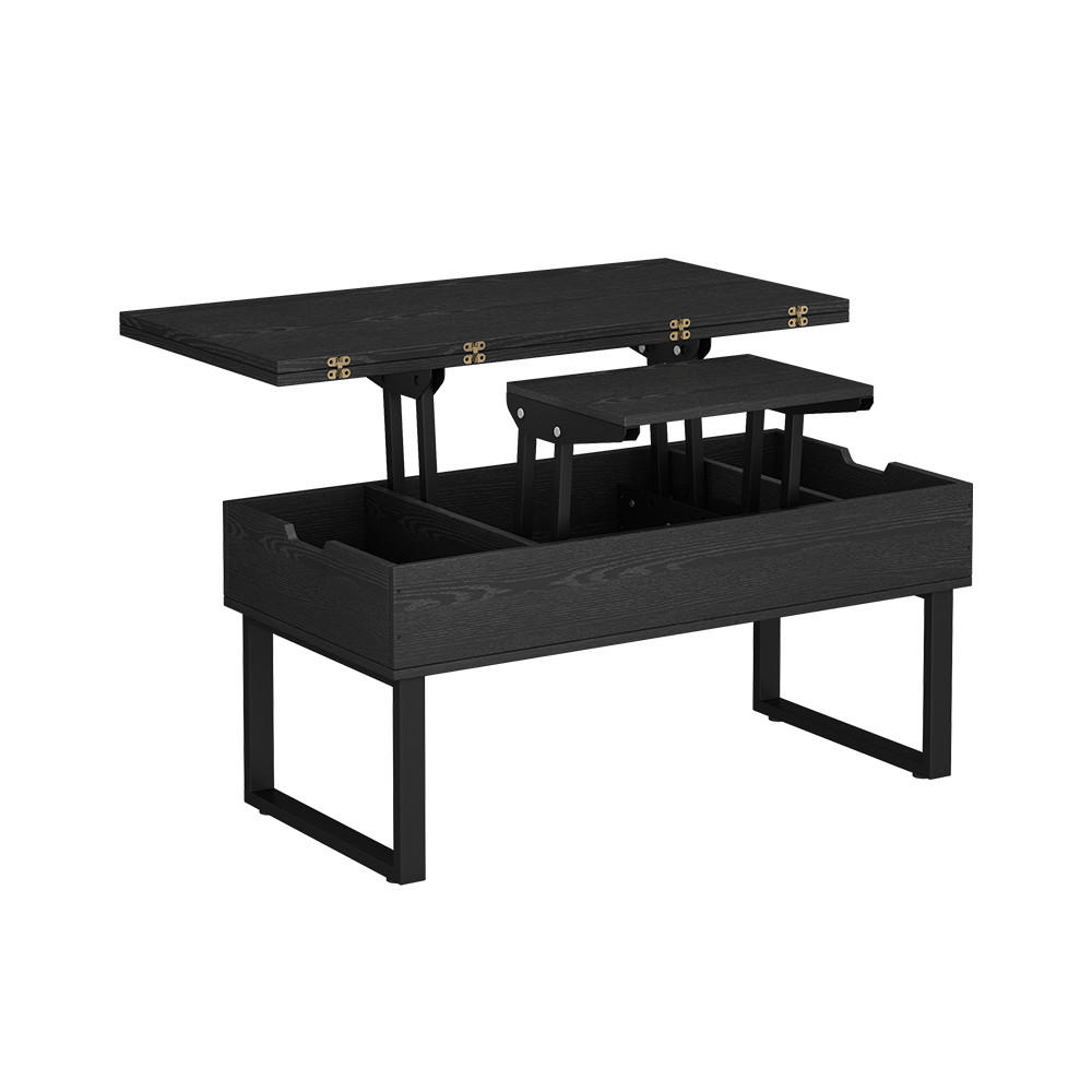 Vicco KONFERENČNÍ STŮL Lifty Černá 100 x 50 cm s funkcí zvedání