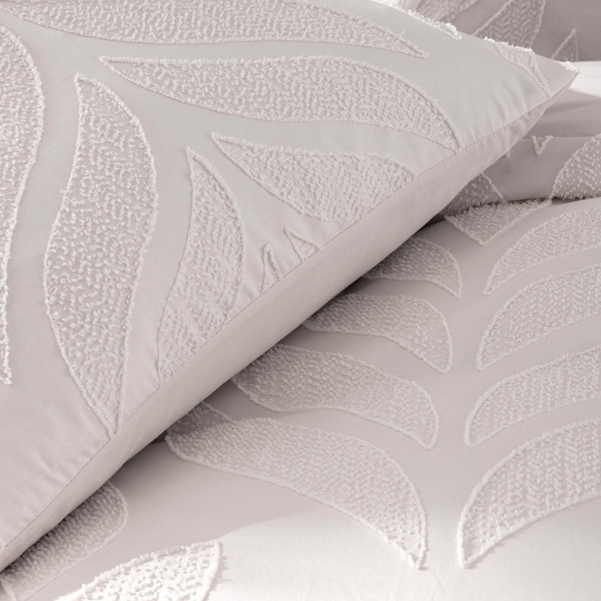 BETTWÄSCHE-SET mit Tufting Calita 240/220 cm - Weiß, Textil (220/240cm) - Douceur d´intérieur