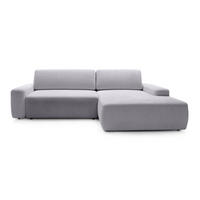 ECKSOFA Bamby Grau 264 cm - Grau, Textil (264/82/162cm) - Pillovely