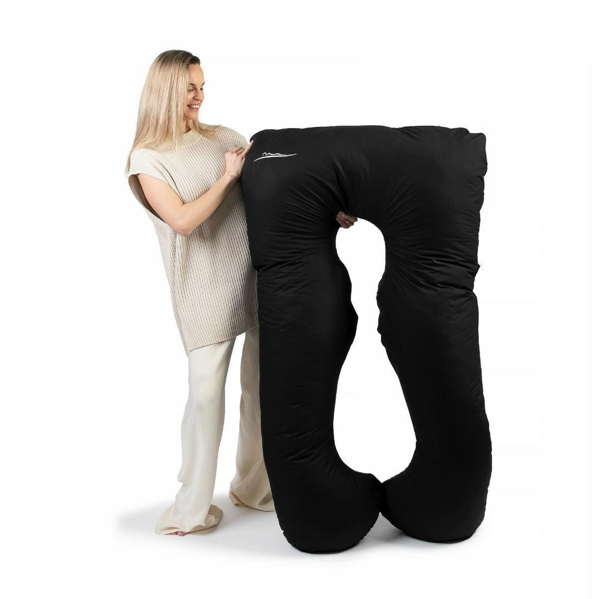 KOMFORTKISSEN - Schwarz - Schwarz, Textil (100/150cm) - KomfortKissen