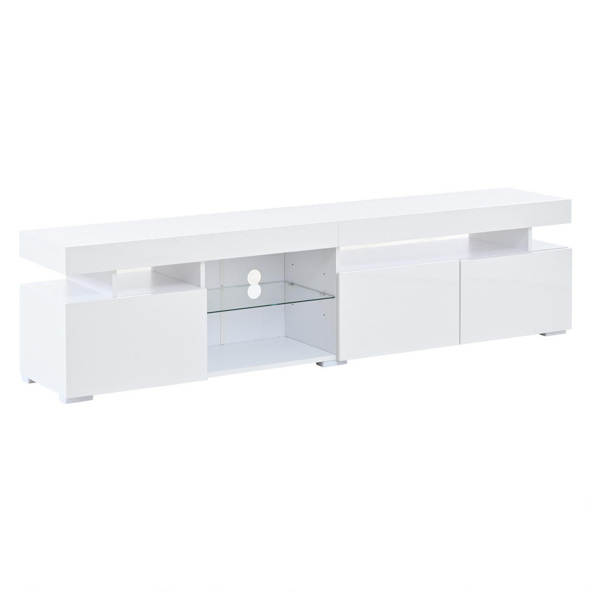 TV-LOWBOARD Weiß 180/35/45 cm - Weiß, Holzwerkstoff (180/45/35cm) - PANGIVO
