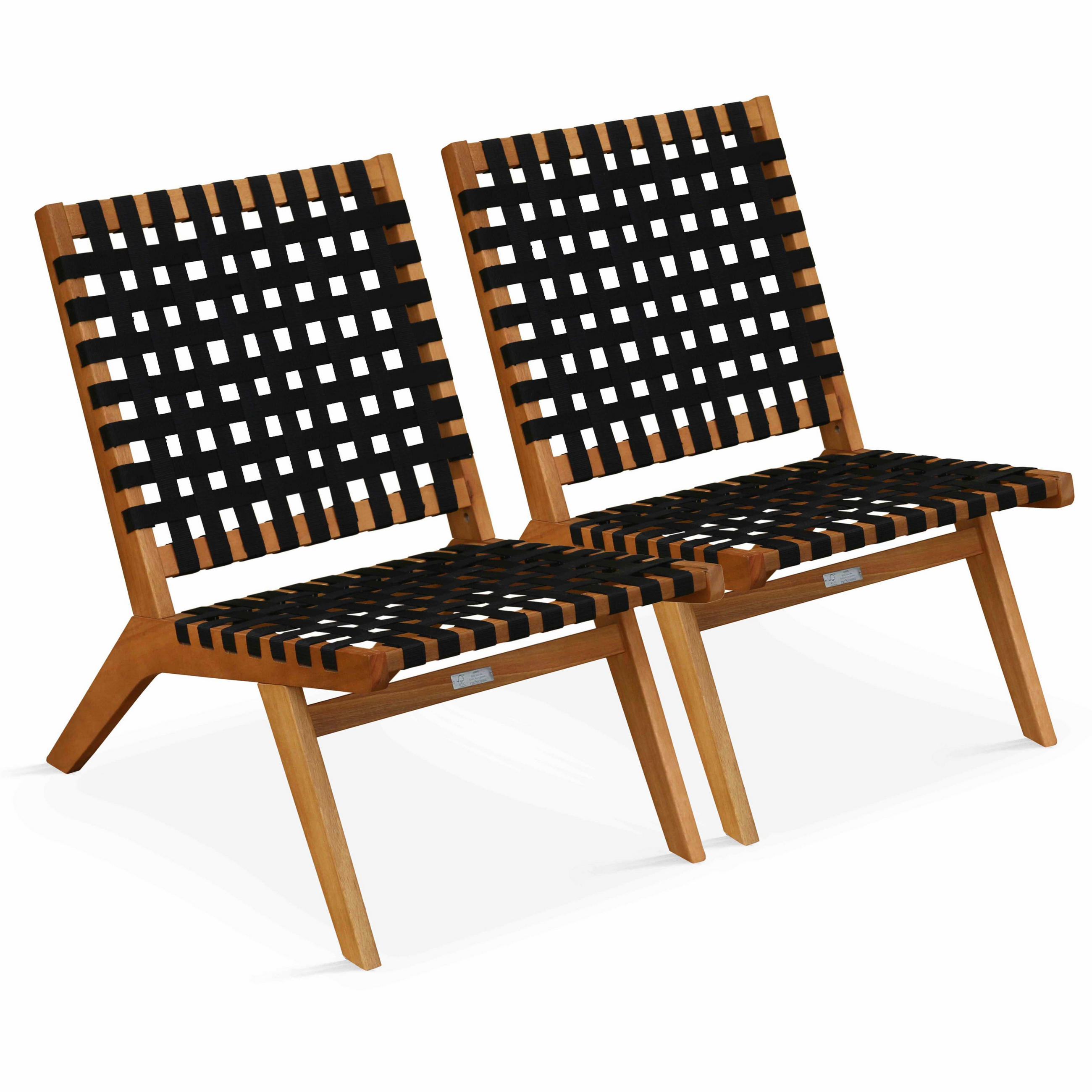 Oviala Relaxsessel Schwarz 80x78x52 cm